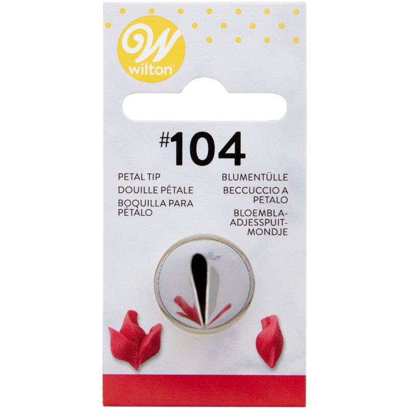 Wilton Decorating Tip #104 Petal Carded
