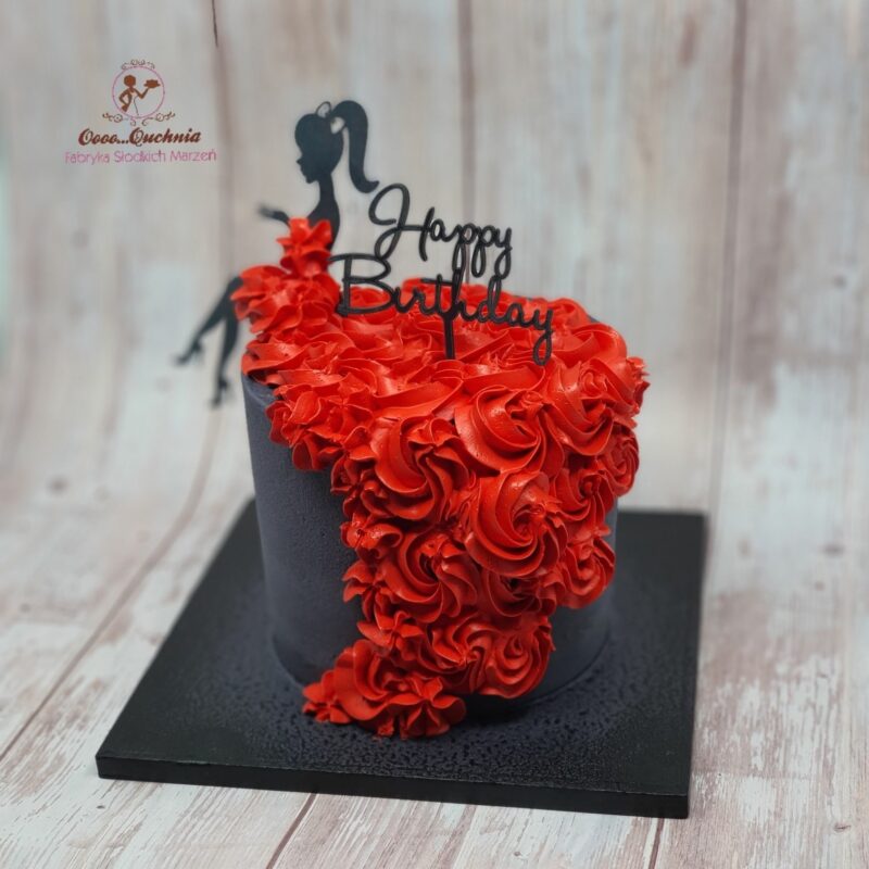 Taart topper Lady - Afbeelding 2