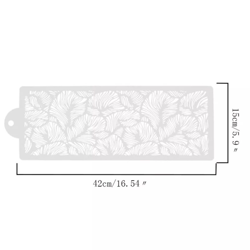Sjabloon Peacock Lace stencil - Afbeelding 3
