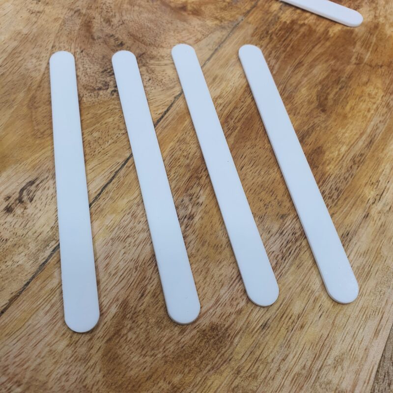 Wit Acryl ijsstokjes set 10stuk 11.3cmx1cm - Afbeelding 3