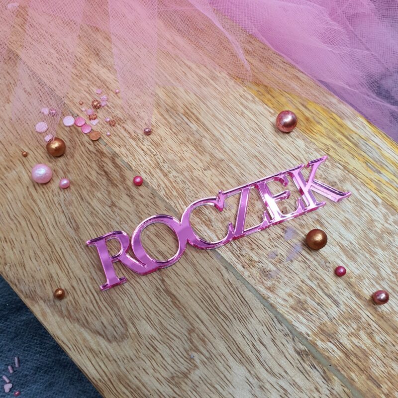 Miniowe Formy 3D - Roczek- Pink-10x2cm