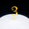 Cake - cupcake - topper klein goud 3