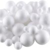 Styropol ball - Piepschuim-Mix 4 maten 20st. /1set