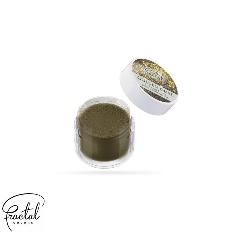 Fractal Dust Golden Olive - SuPearl Shine Dust Food Coloring - Afbeelding 2