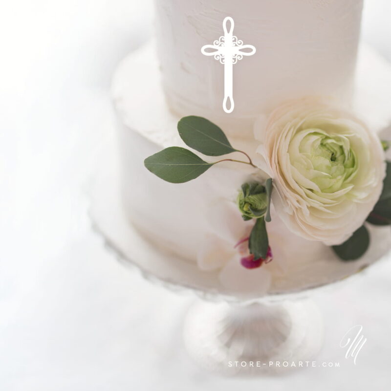 Wit plexiglas kruisdecor St.Pro-Arte - Afbeelding 2