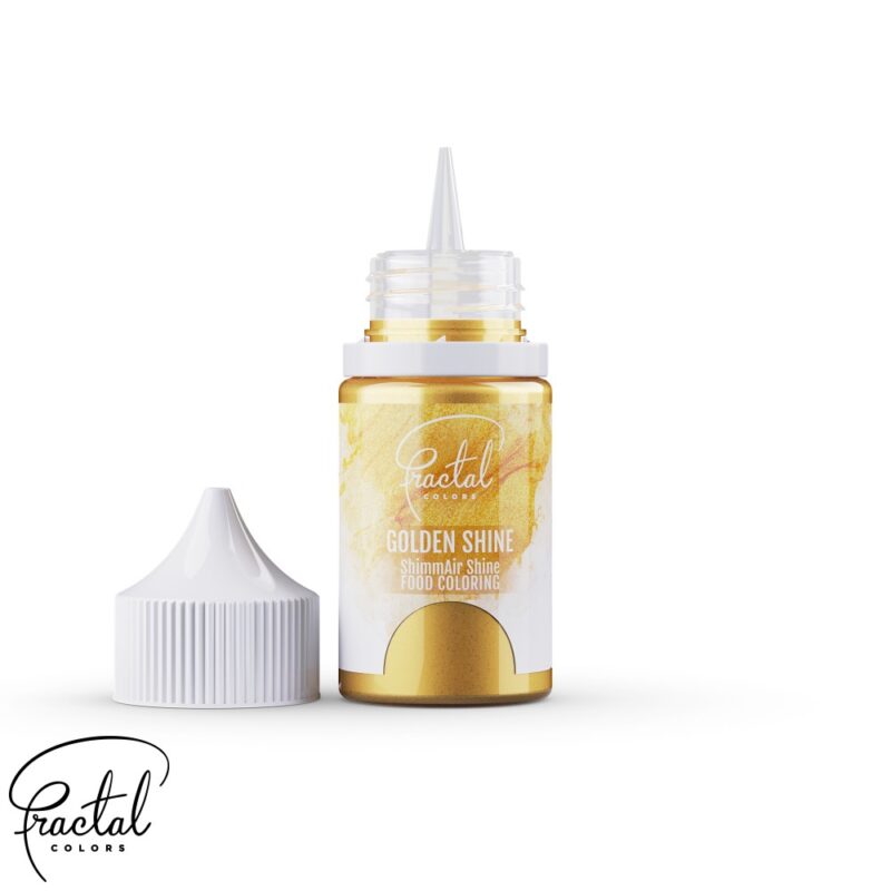 Fractal Colors  Golden Shine - ShimmAir® Shine Liquid Food Coloring - 33 g - Afbeelding 2