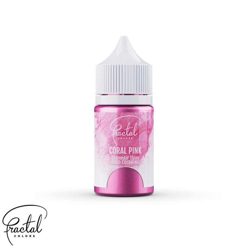 Fractal Colors  Coral Pink - ShimmAir® Shine Liquid Food Coloring - 33 g