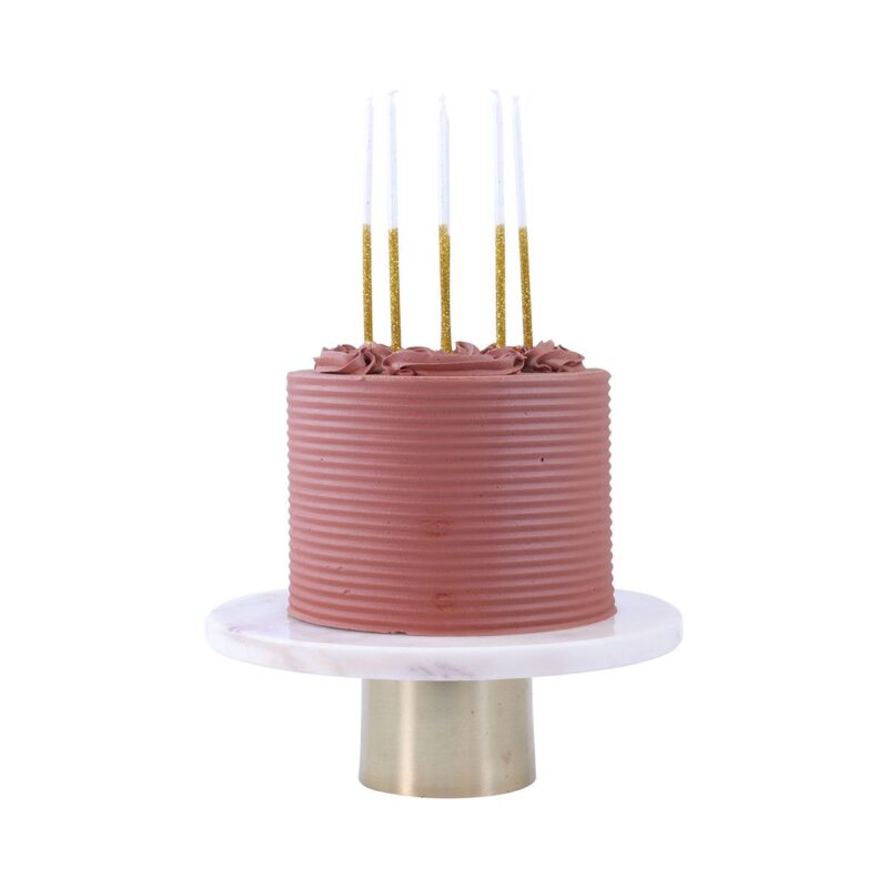 PME Candles Tall - Gold glitter candles pk/16 - Afbeelding 2