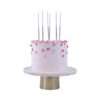 PME Candles Tall - Silver glitter candles pk/16 - Afbeelding 2