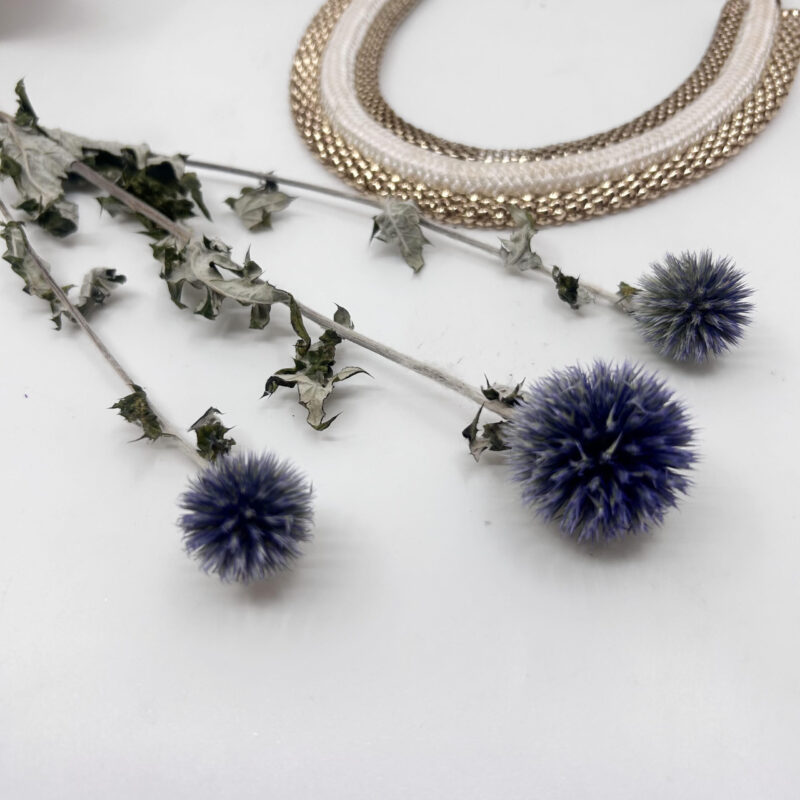 Gedroogde Echinops naturel blauw