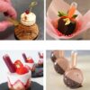 Kunststof knijppipet druppelaar voor cakes, cupcakes, ijs 4ml 5st - Afbeelding 2