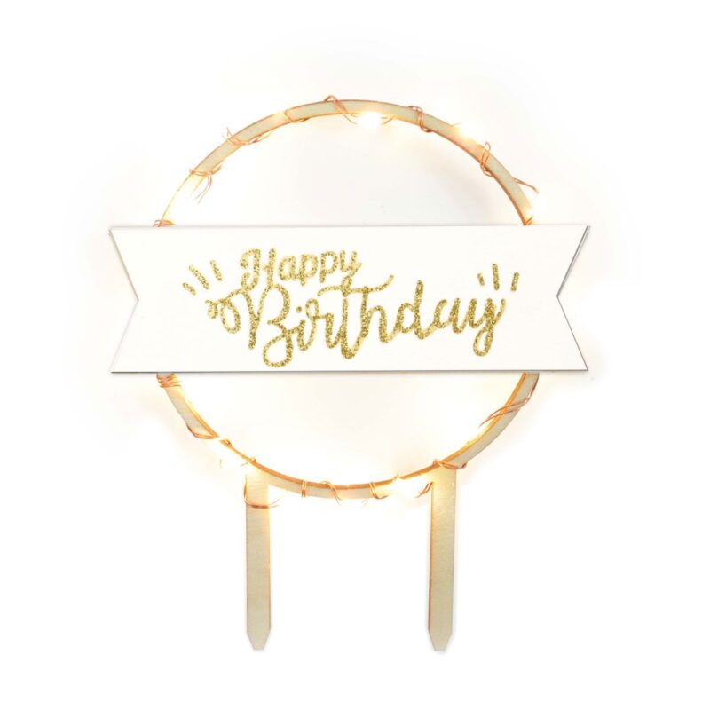Scrapcooking Cake Topper Led Happy Birthday - Afbeelding 2