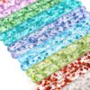 Transparant  Acryl Ijsstokjes met glitter donker Blauw set 10 stuks - Afbeelding 2