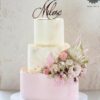 Cake topper "Miłość"  12x8cm Gold  Miniowe Formy 3D