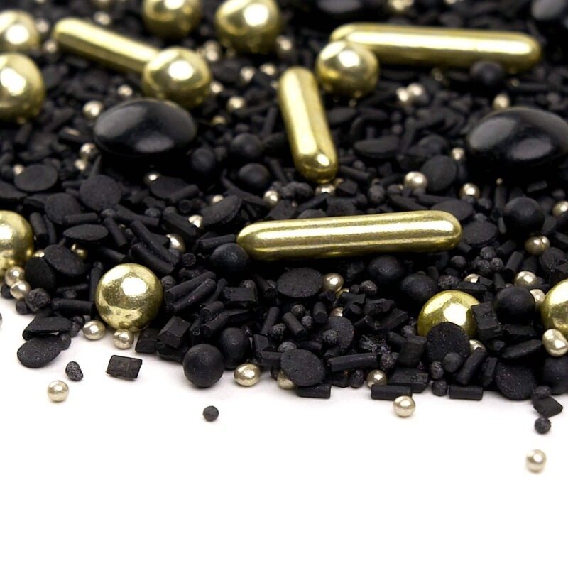 Sprinkles Sweet Buffet Black&Gold 90g zonder E171 - Afbeelding 2
