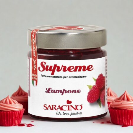 frambozen smaakpasta 200g saracino