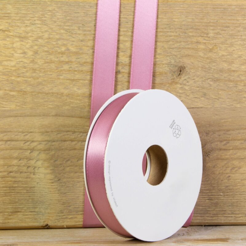 Oud roze Satijnlint 10mm/25mtr