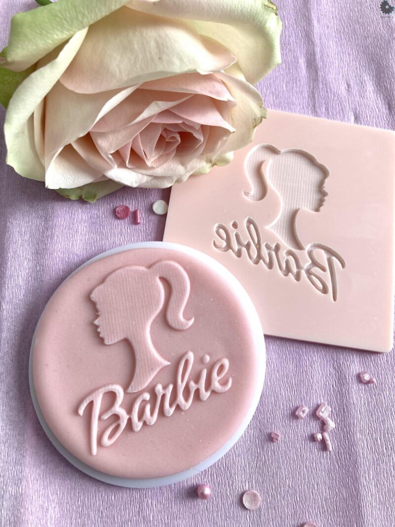 Miniowe Formy 3d Decoratieve stempel "Poppenkop + schrijven "