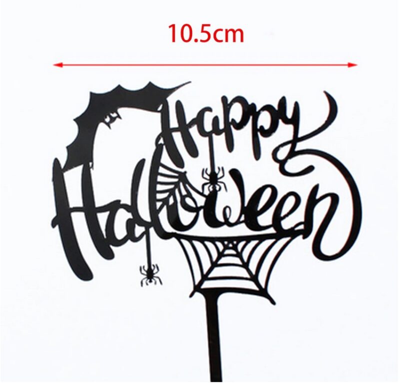 Halloween Topper vleermuis 12cm
