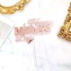 Cake topper Happy Mothers Day Rose Goud/Pink - Afbeelding 2