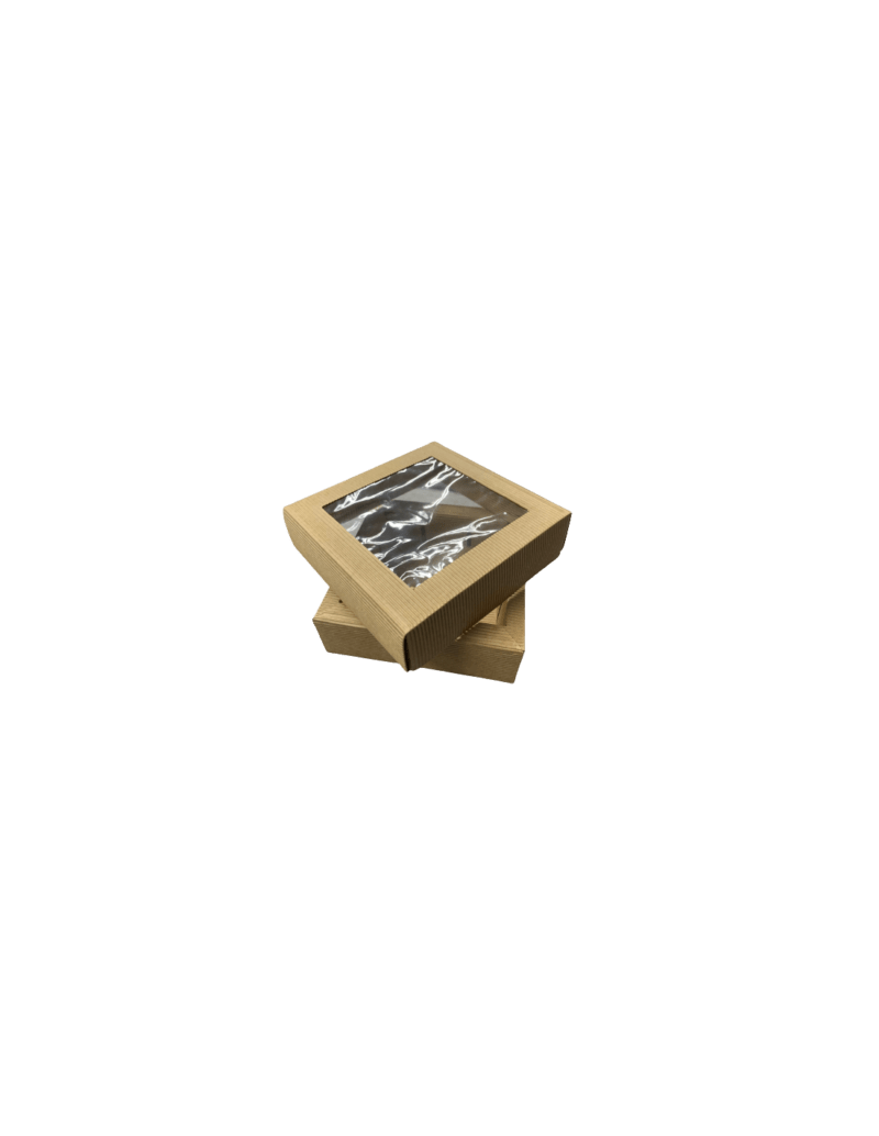 Decoratieve kartonnen doos 11 x 11 x 4,5 EKO - Afbeelding 2