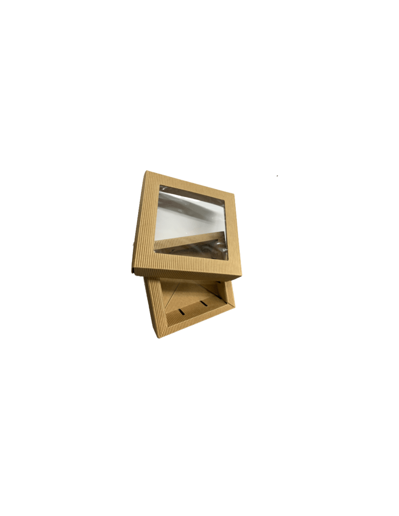 Decoratieve kartonnen doos 11 x 11 x 4,5 EKO