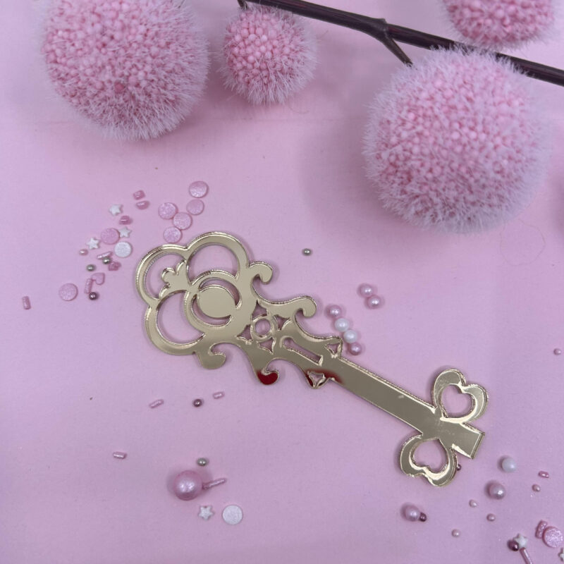 Baroque sleutel - cake decor 10cm
