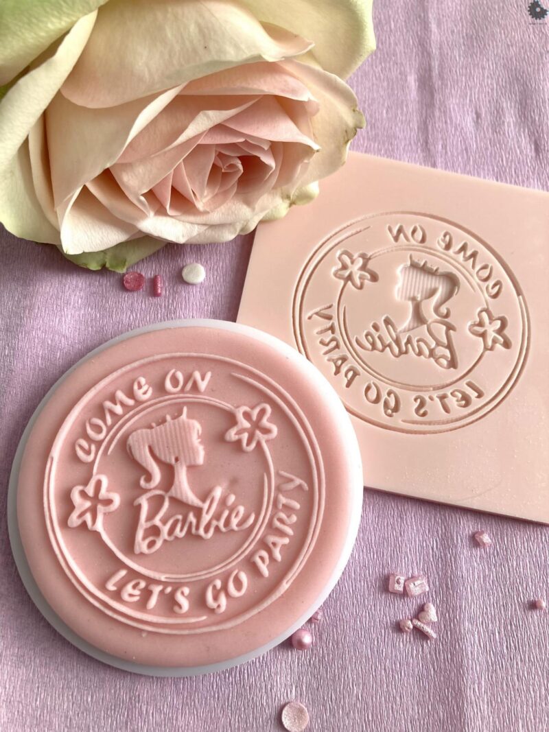 Miniowe Formy 3D Lets go Party stempel doll