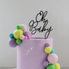 Miniowe Formy 3D Topper Oh Baby goud 10x12,1cm - Afbeelding 2