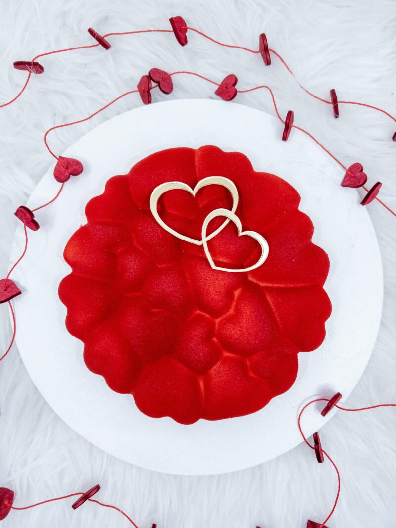 Cake mould hearts -siliconen mal