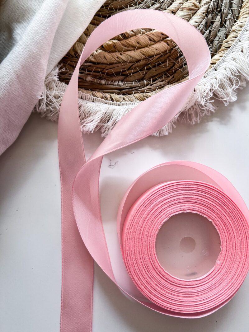 Satijn Lint Roze 25mm 32m