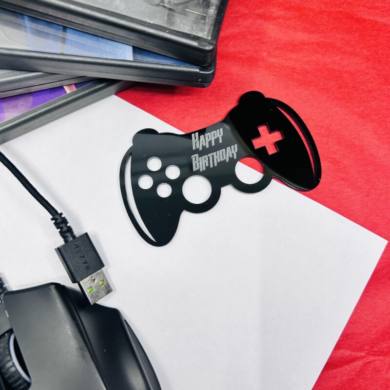 taartdecor Pad - joystick-controller 10cm zwart