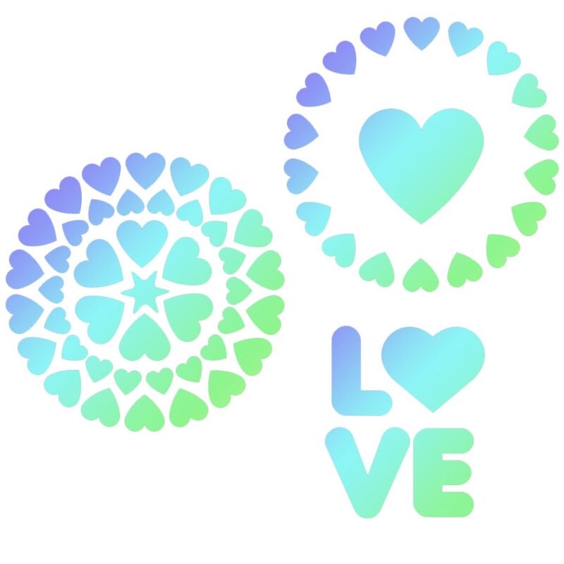 JEM Stencil Love pk/3 - Afbeelding 2