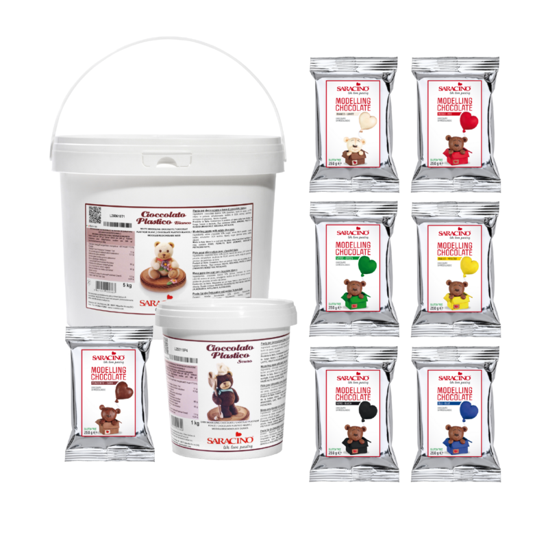 Dark Modelling Chocolate 250g Saracino - Afbeelding 2
