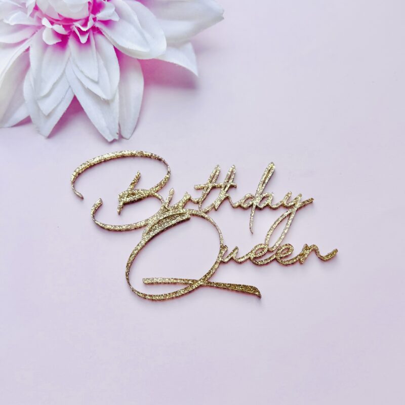 Cake topper - Decor  Birthday Queen - Afbeelding 4