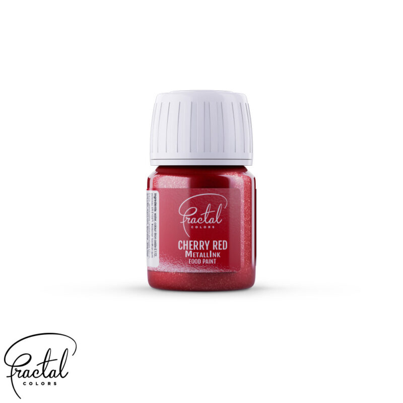 Cherry Red - Fractal Metallink Food Paint 30ml - Afbeelding 3