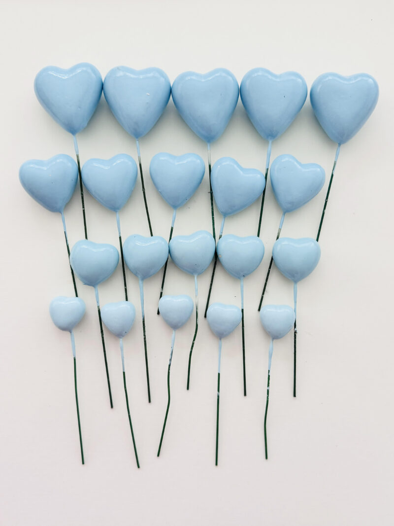 baby blue harts set 20