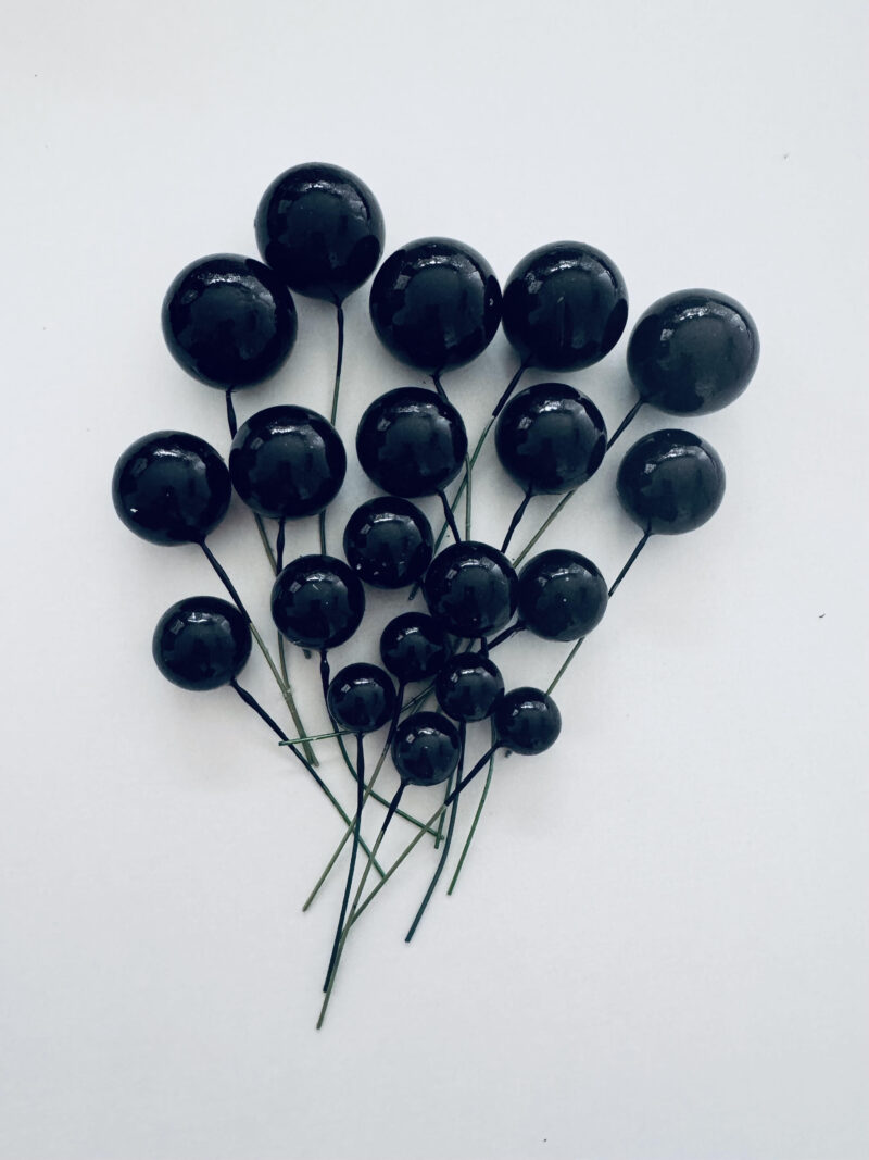 zwart balls cake topper