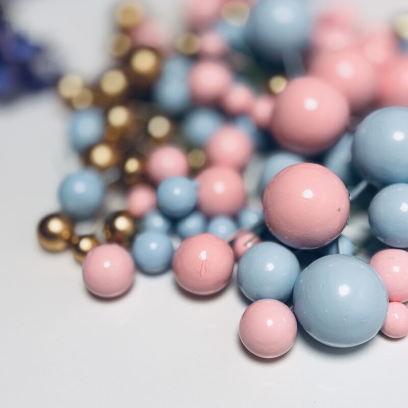 Groot pakket - Taartdecoratie ballen -taarttopper 2-4 cm set/108st Mix kleuren vordeel pakket - Afbeelding 2