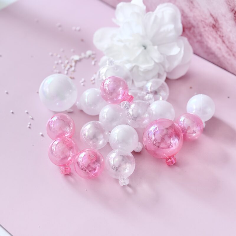 Ballen transparant set cake decor