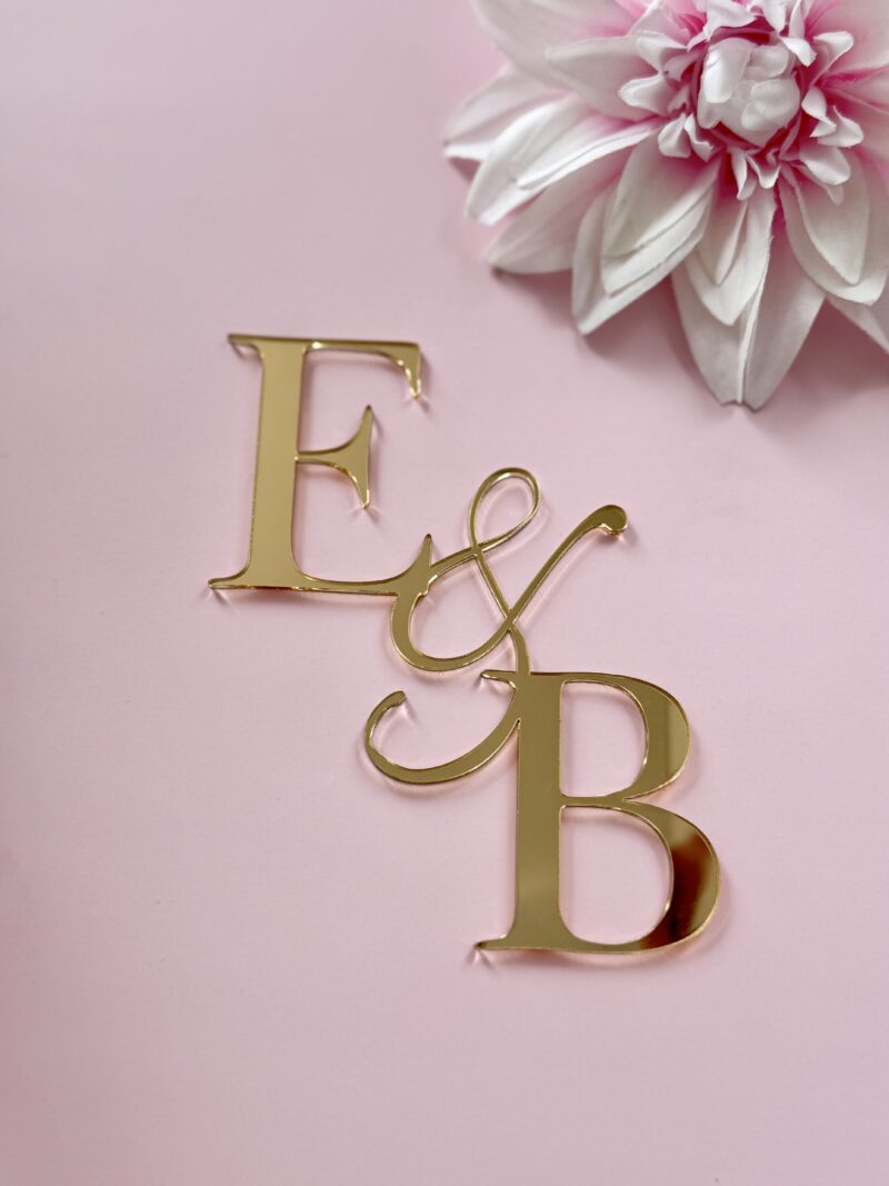 Initialen cake decor Elegant-Fancy style - Afbeelding 2