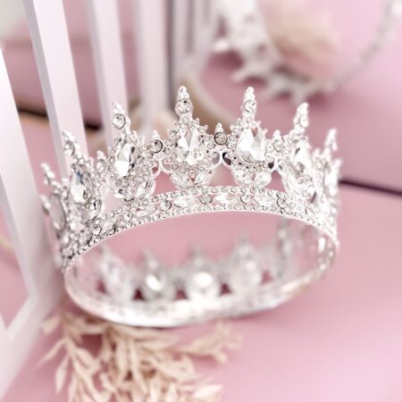 Zliver Decoratieve kroon - tiara voor Taarten 12cm