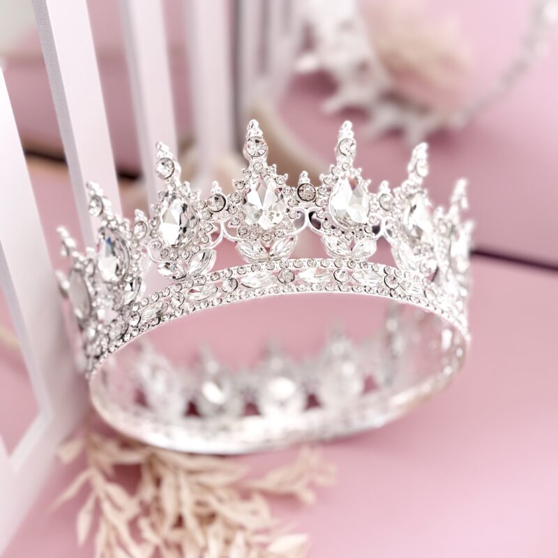 Zliver Decoratieve kroon - tiara voor Taarten 12cm