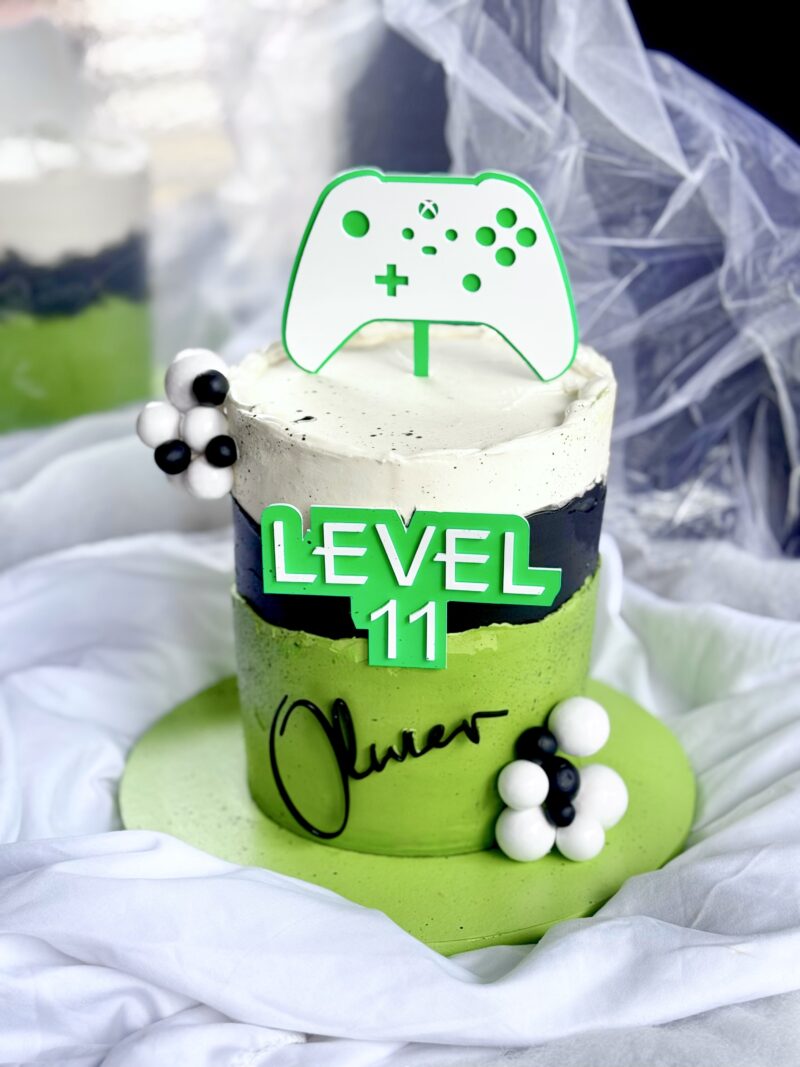 Gamen cake decor Level+leeftijd - Afbeelding 2