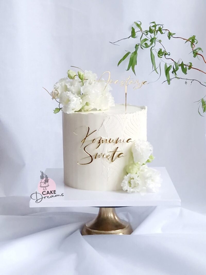 Komunia Święta cake decor  handschrift - Afbeelding 2
