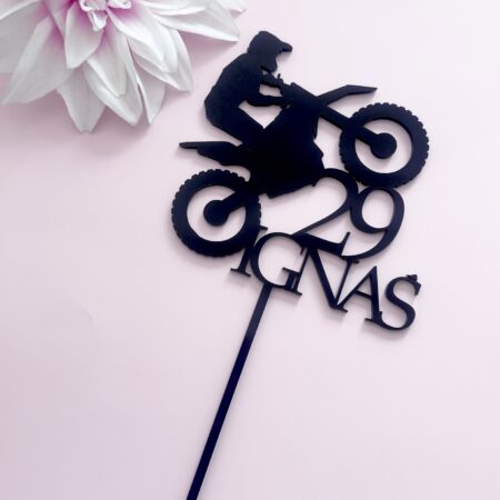 Motorcrosser cake topper +motor cake topper