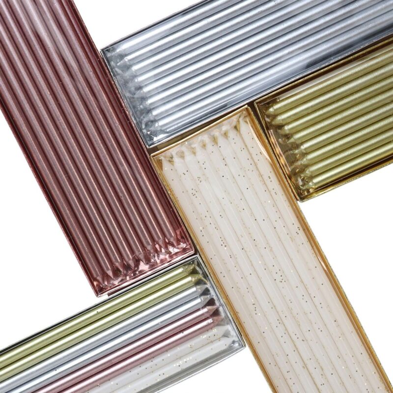 PME Extra Tall Candles Gold 16,5 cm pk/16 - Afbeelding 3