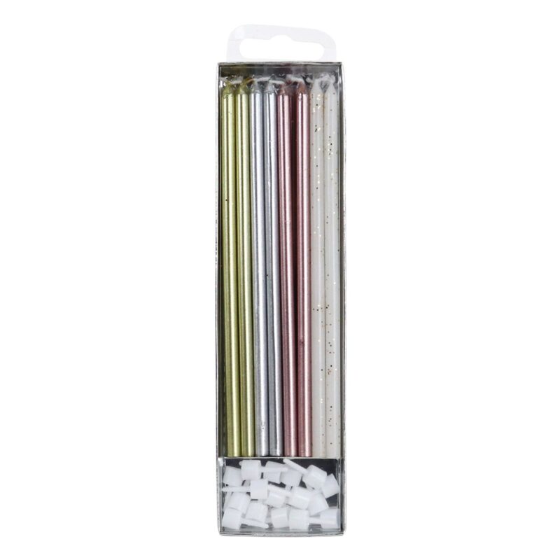 PME Extra Tall Candles Mixed 16,5 cm pk/16