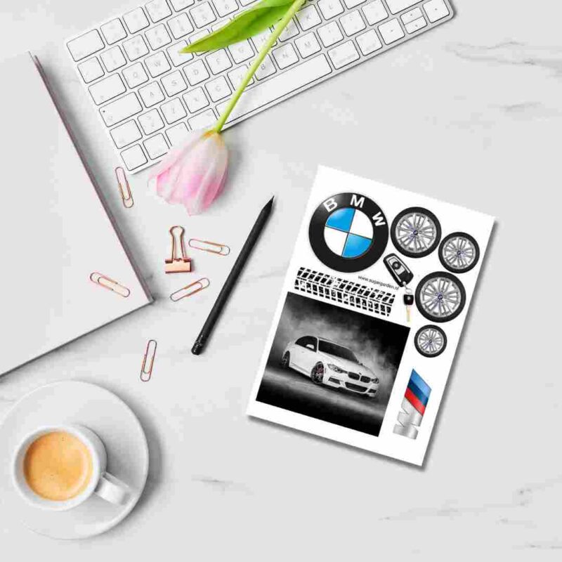 Eetbare print car logo B A4