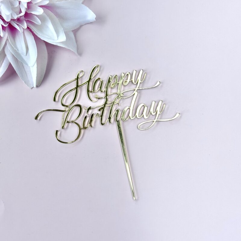 Happy Birthday Romantisch Kalligrafie
